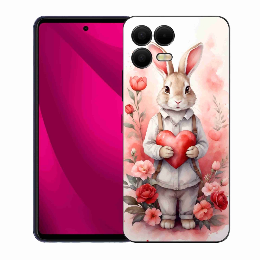 Zselés borítás mmCase a T-Mobile T Phone 3 Pro készülékhez - nyúl szívvel