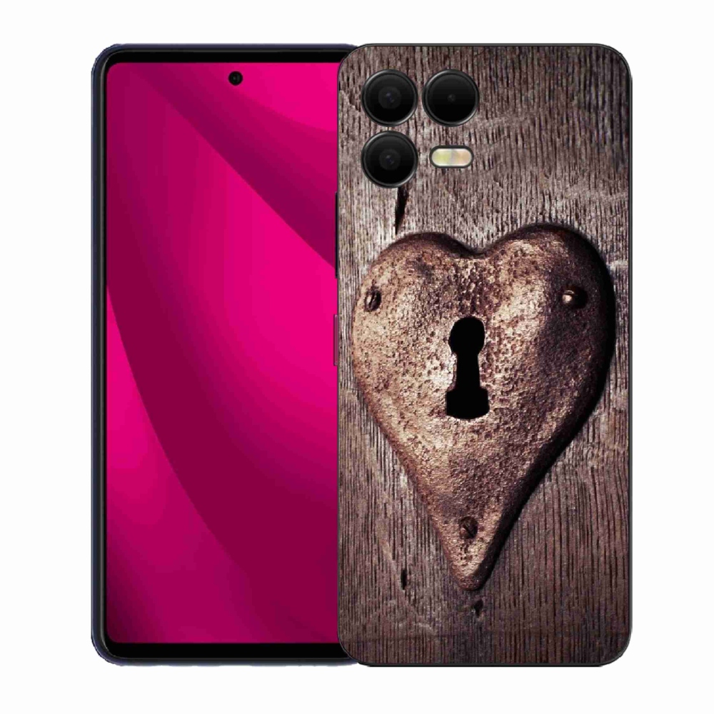 Zselés borítás mmCase a T-Mobile T Phone 3 Pro telefonhoz - szív alakú zárral