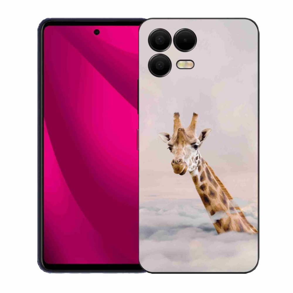Zselés borítás mmCase a T-Mobile T Phone 3 Pro készülékhez - zsiráf a felhőkben