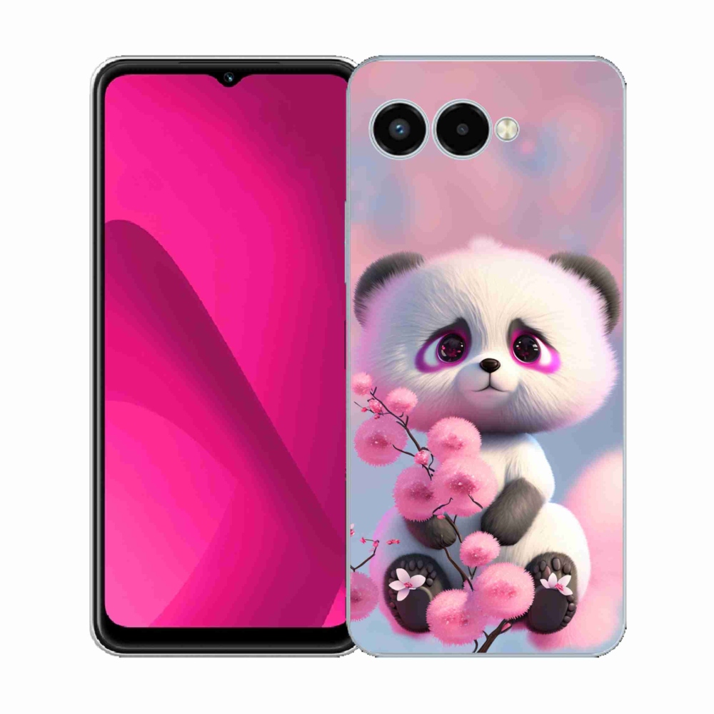 Zselés borítás mmCase a T-Mobile T Phone 3 készülékhez - aranyos panda 1