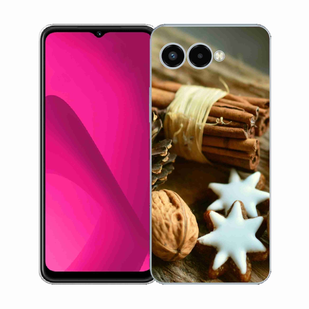 Zselés borítás mmCase a T-Mobile T Phone 3 készülékhez - fahéj és mézeskalács