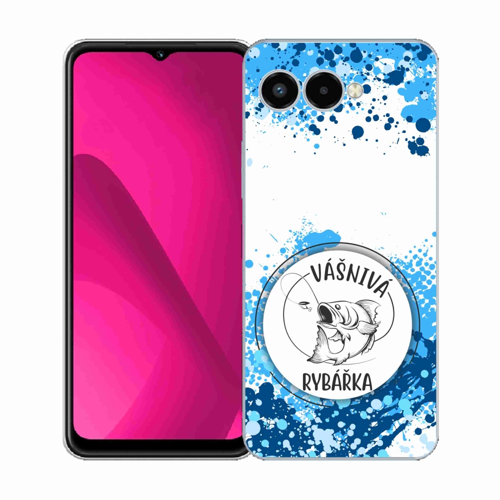 Gél borító mmCase a T-Mobile T Phone 3 készülékhez - szenvedélyes halásznő fehér háttérrel