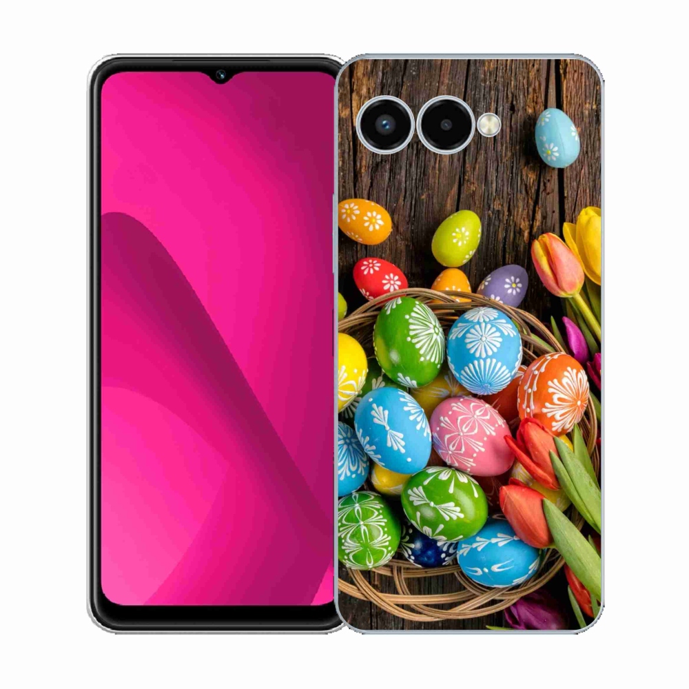 Zselés borítás mmCase a T-Mobile T Phone 3 készülékhez - Húsvéti tojások