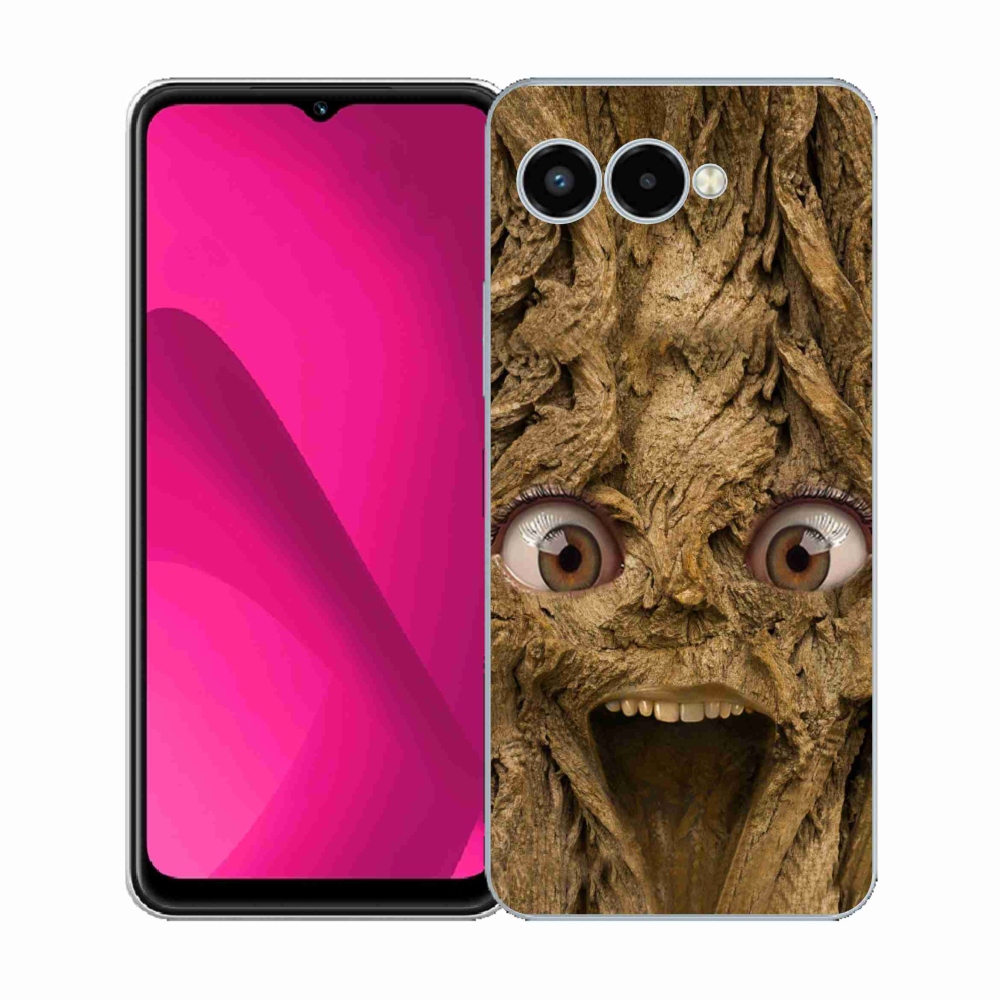 Zselés borító mmCase a T-Mobile T Phone 3 készülékhez - boldog fa szemekkel