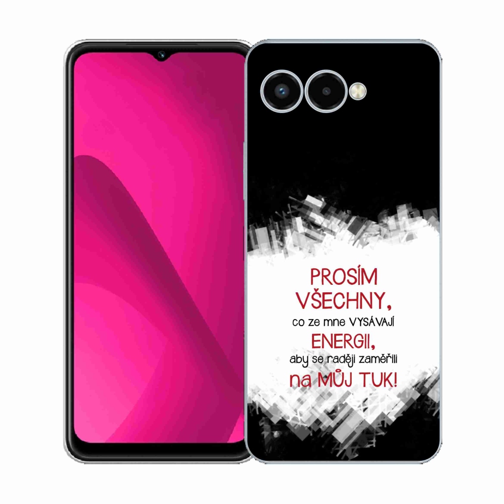 Gél borító mmCase a T-Mobile T Phone 3 készülékhez - vicces szöveg 1 piros