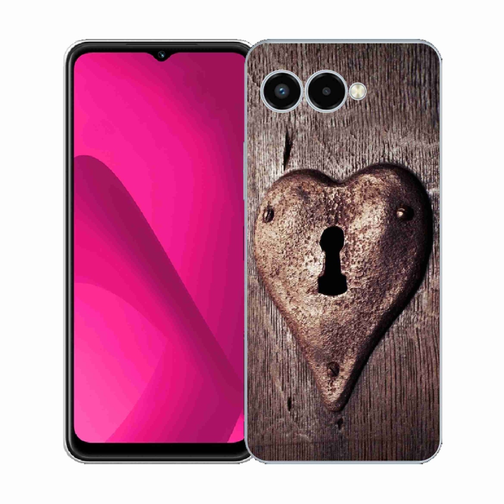 Zselés borítás mmCase a T-Mobile T Phone 3 készülékhez - szív alakú zárral