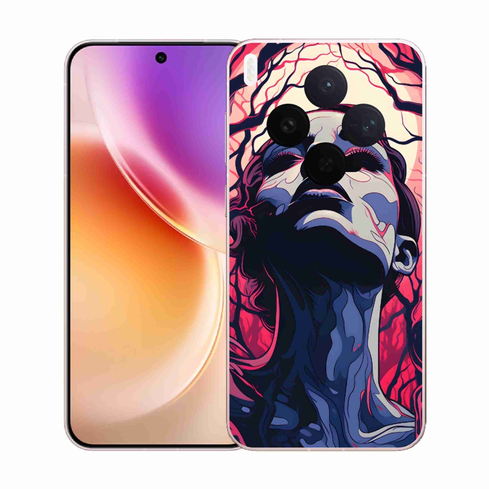 Gél borító mmCase a Vivo X300-on - absztrakt arc