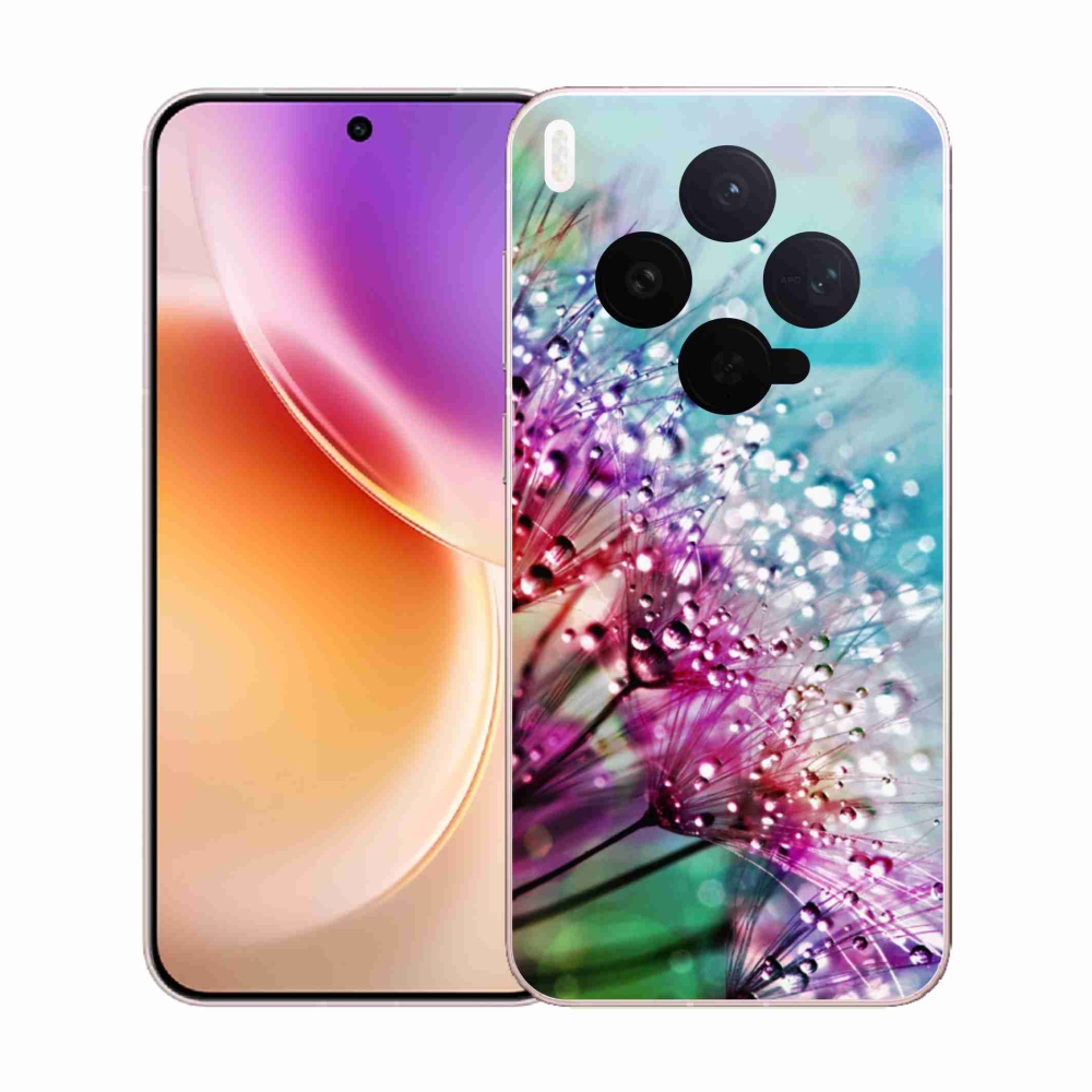 Zselés borító mmCase a Vivo X300-hoz - színes virágok