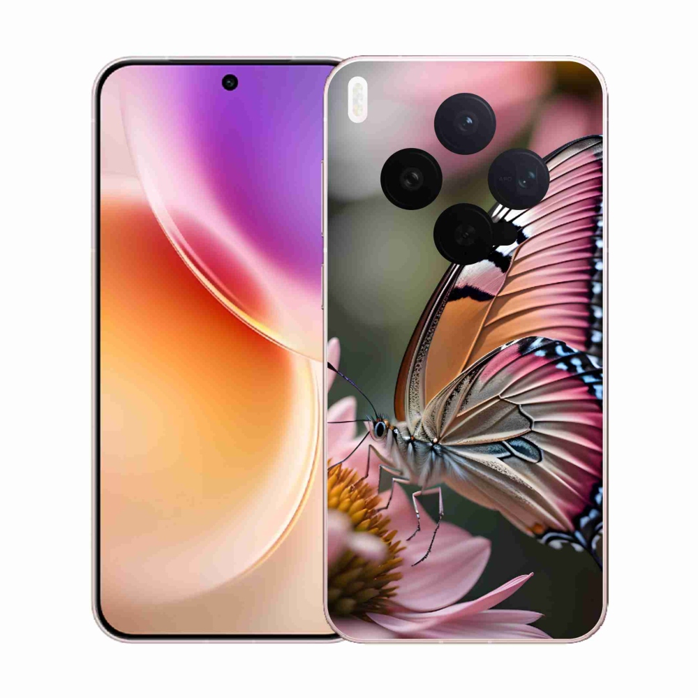 Zselés borító mmCase a Vivo X300-hoz - színes pillangó