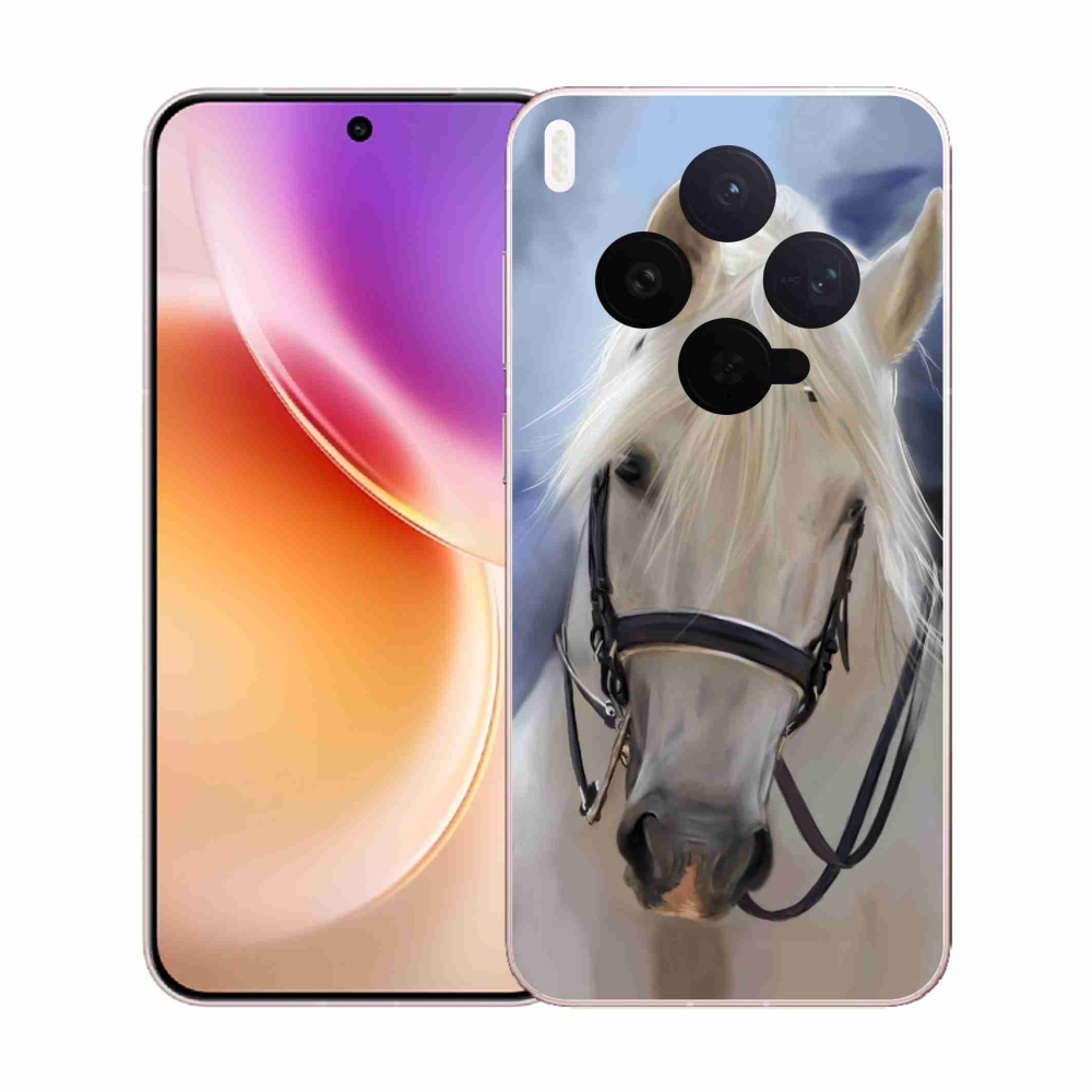 Zselés borítás mmCase a Vivo X300-hoz - fehér ló