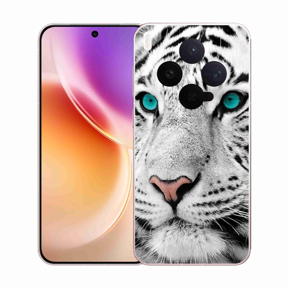 Zselés borítás mmCase a Vivo X300-hoz - fehér tigris