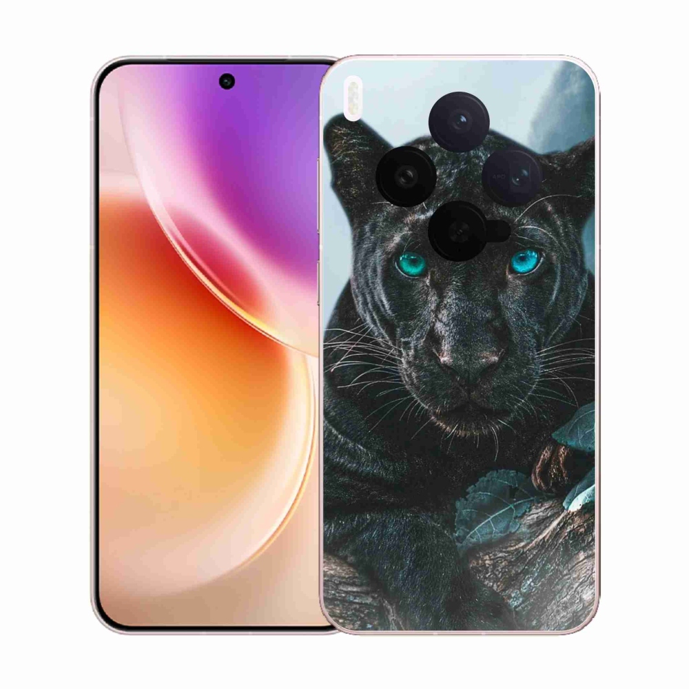 Zselés borítás mmCase a Vivo X300-hoz - fekete párduc