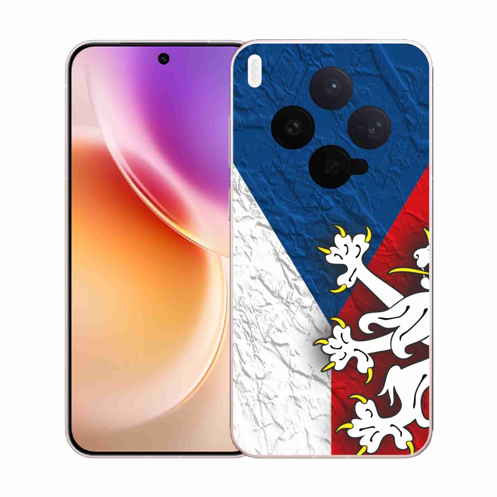 Zselés borító mmCase a Vivo X300-hoz - cseh zászló 1