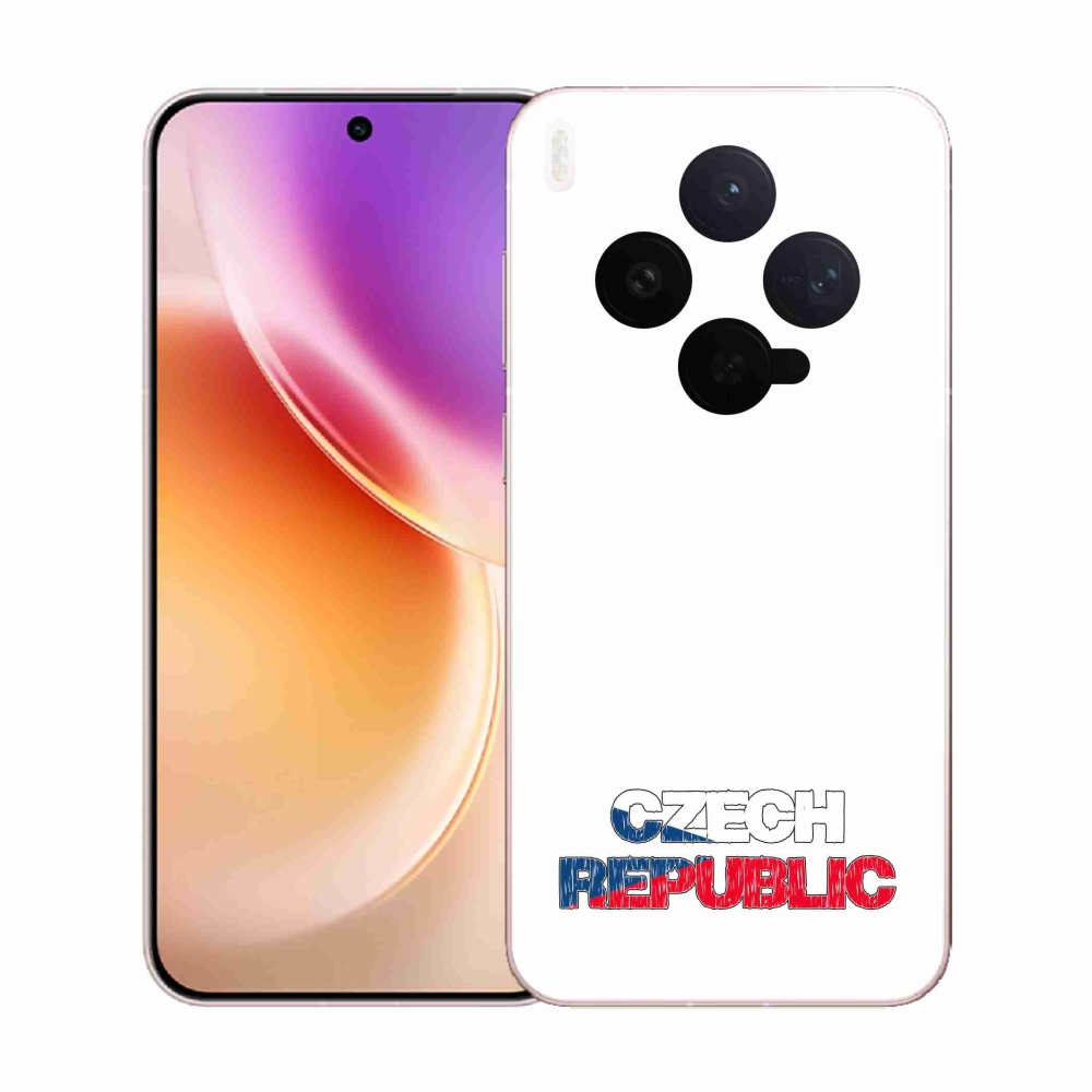 Gél borító mmCase a Vivo X300-hoz - Csehország fehér háttér