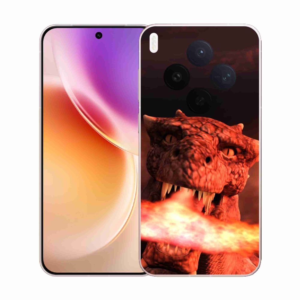 Zselés borítás mmCase a Vivo X300-hoz - sárkány