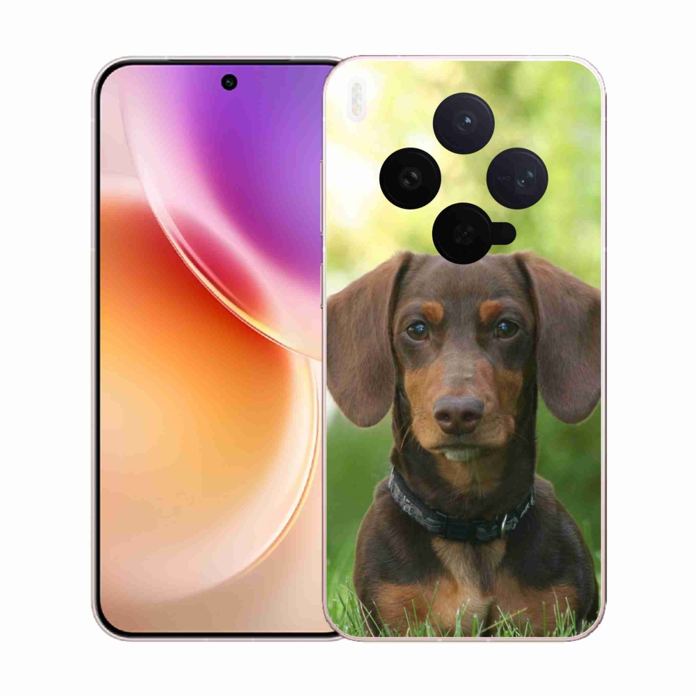 Zselés borítás mmCase a Vivo X300-hoz - barna tacskó