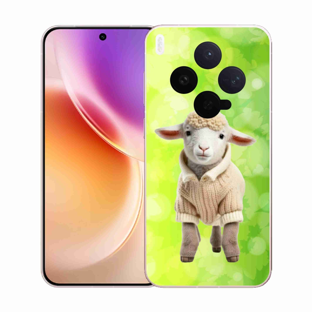 Zselés borítás mmCase a Vivo X300-hoz - bárány pulóverben