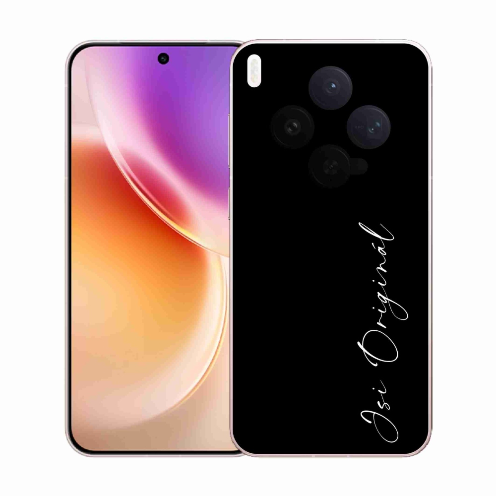 Gél borító mmCase a Vivo X300 - Ön az eredeti fekete háttérrel