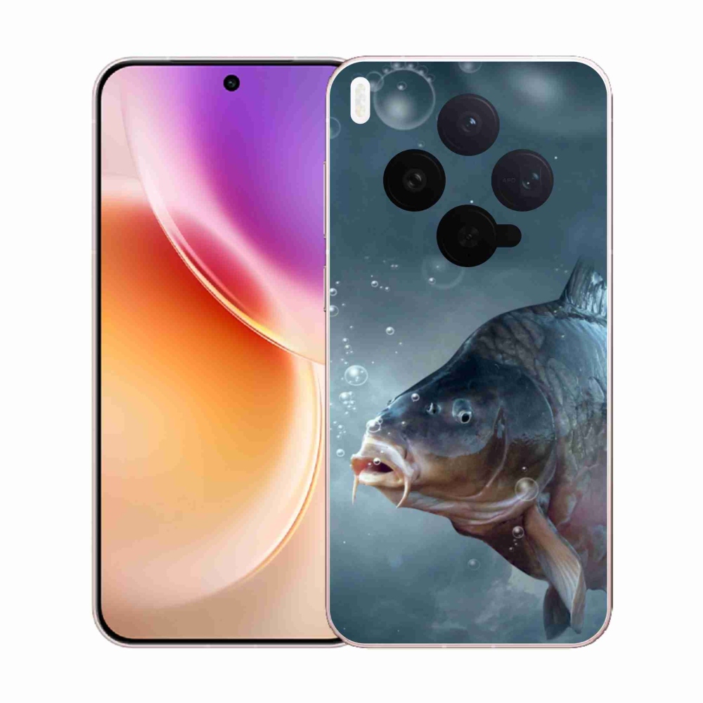 Zselés borítás mmCase a Vivo X300-hoz - ponty és buborékok