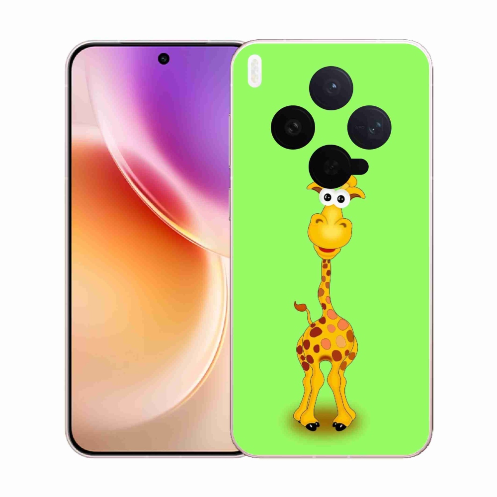 Zselés borítás mmCase a Vivo X300-hoz - rajzfilm zsiráf