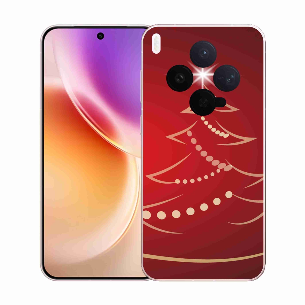 Zselés borítás mmCase a Vivo X300-hoz - karácsonyfa karikatúra