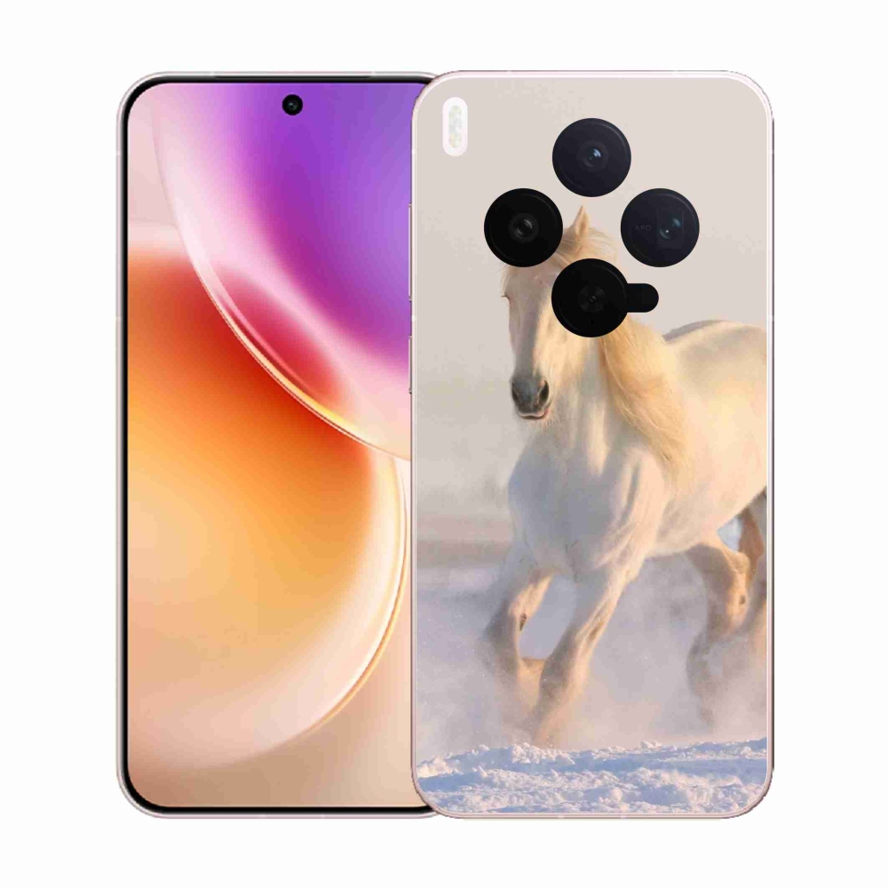 Zselés borítás mmCase a Vivo X300-hoz - ló a hóban