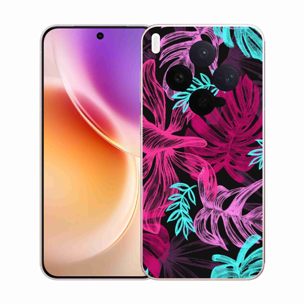 Zselés borítás mmCase a Vivo X300-hoz - virágok 1