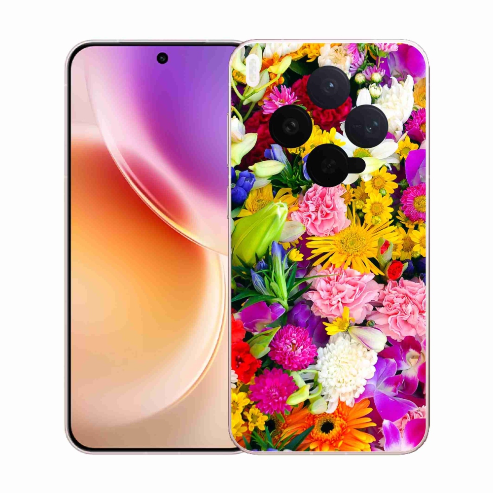 Zselés borítás mmCase a Vivo X300-hoz - virág 12