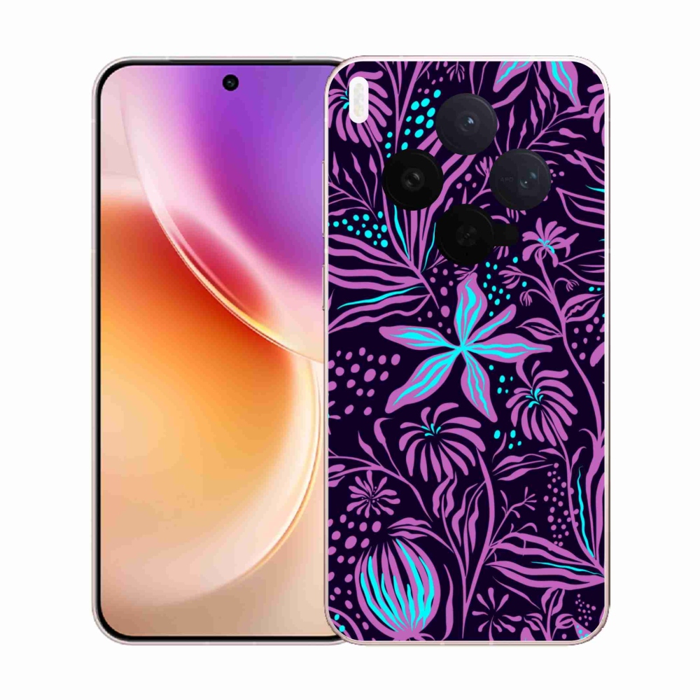 Zselés borítás mmCase a Vivo X300-hoz - virágok 2