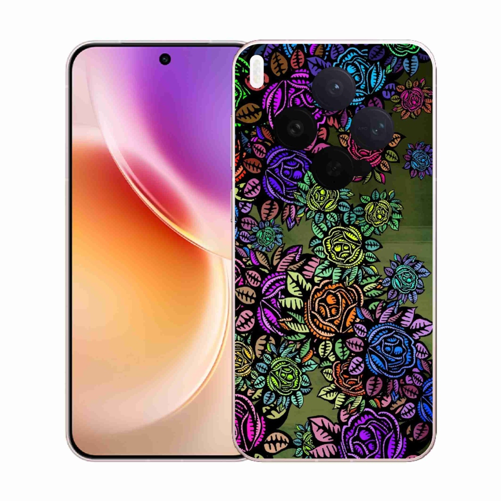 Zselés borítás mmCase a Vivo X300-hoz - virág 6