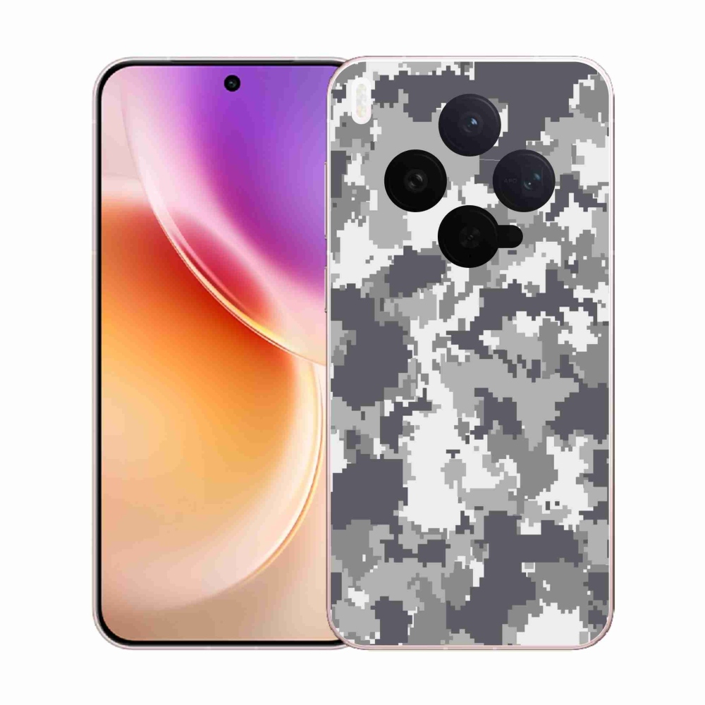 Zselés borítás mmCase a Vivo X300-hoz - álcázó minta 2