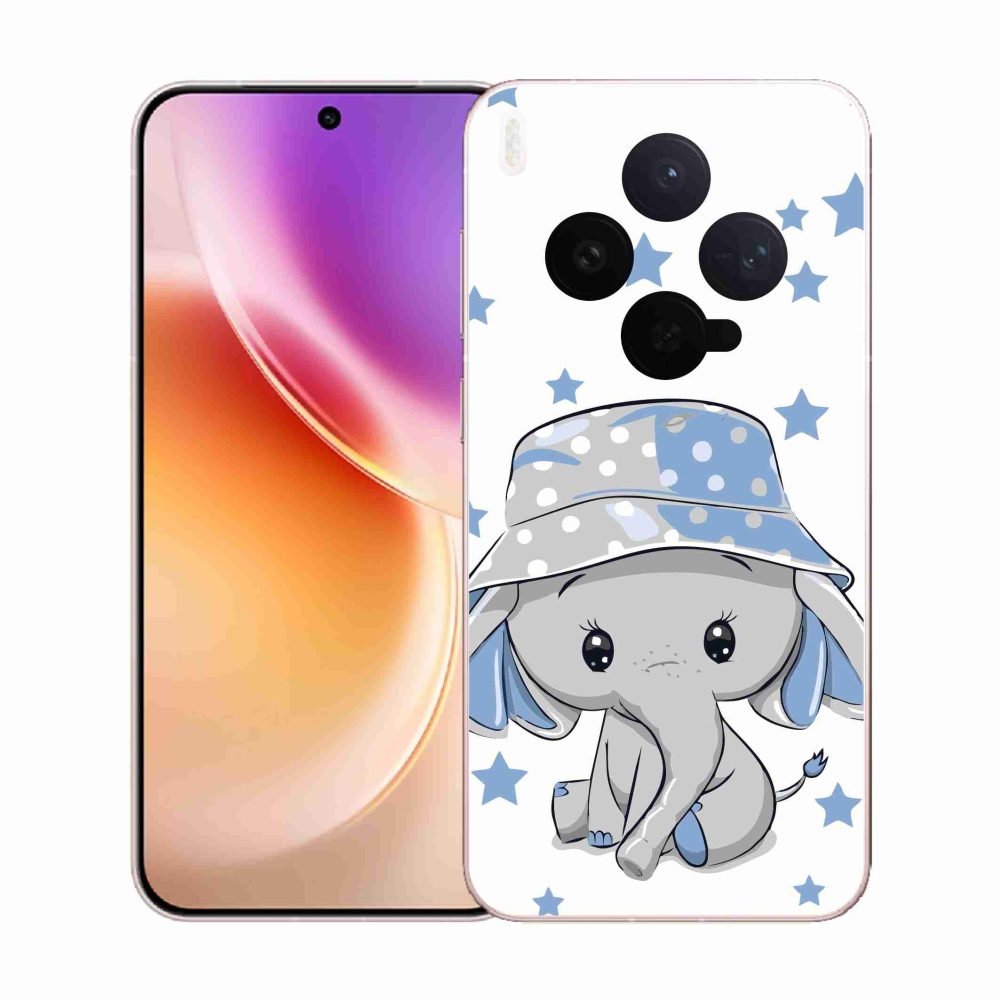 Zselés borítás mmCase Vivo X300-hoz - kék elefánt