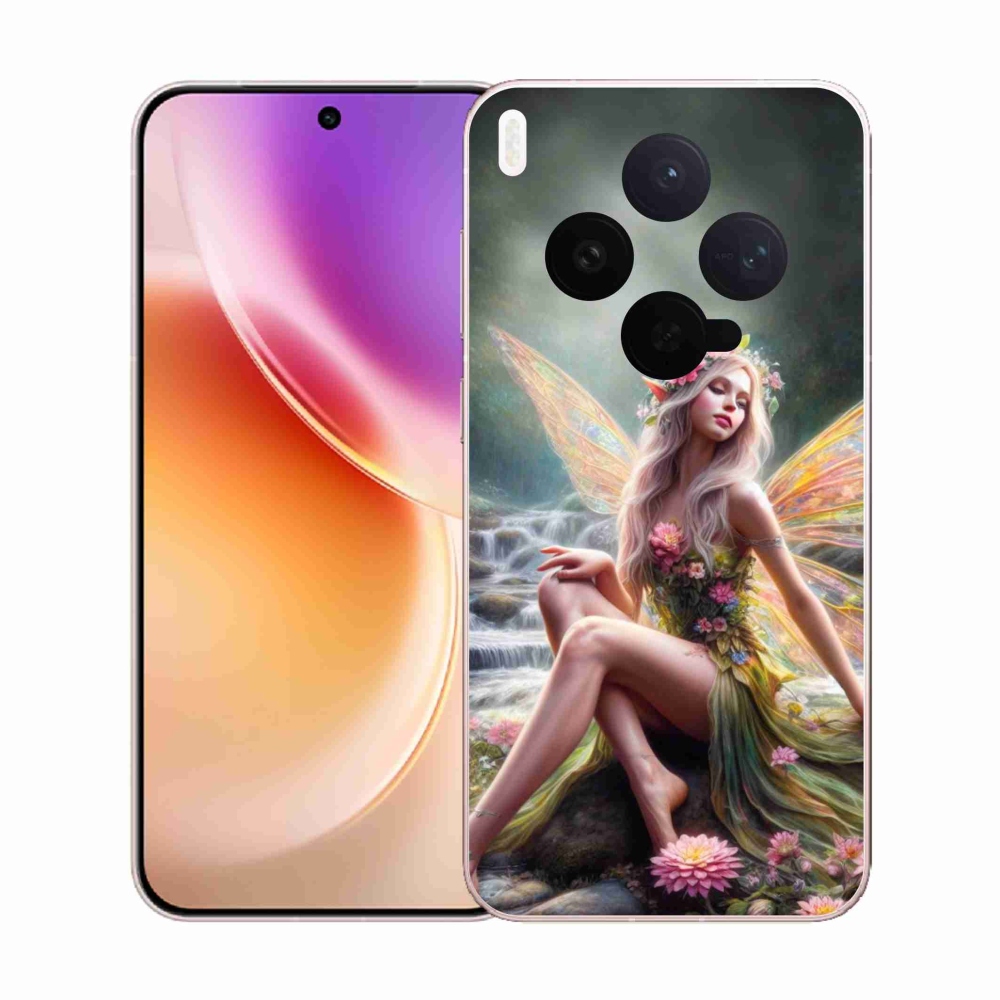 Zselés borítás mmCase a Vivo X300-hoz - pillangó nő 1