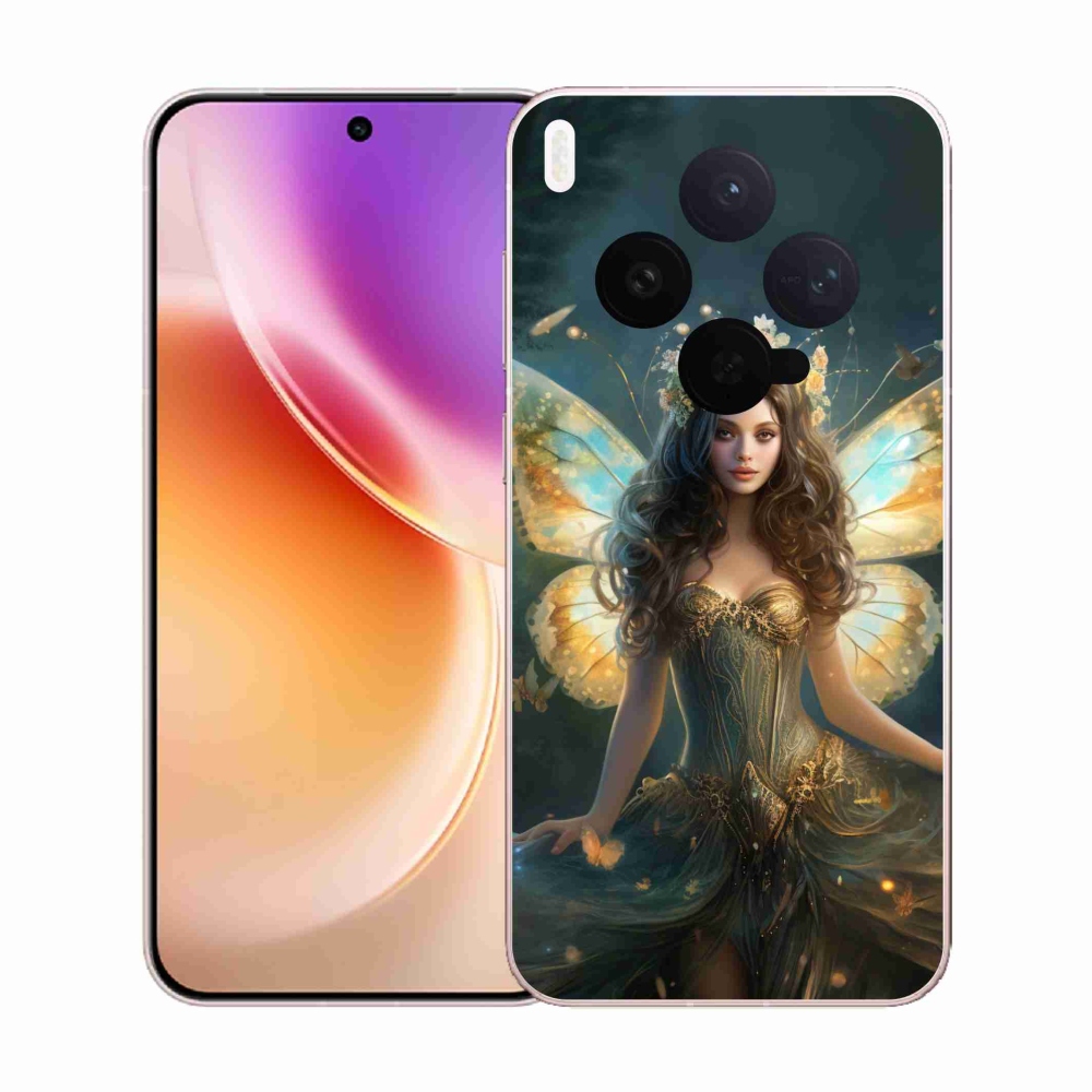 Zselés borítás mmCase a Vivo X300-hoz - pillangó nő