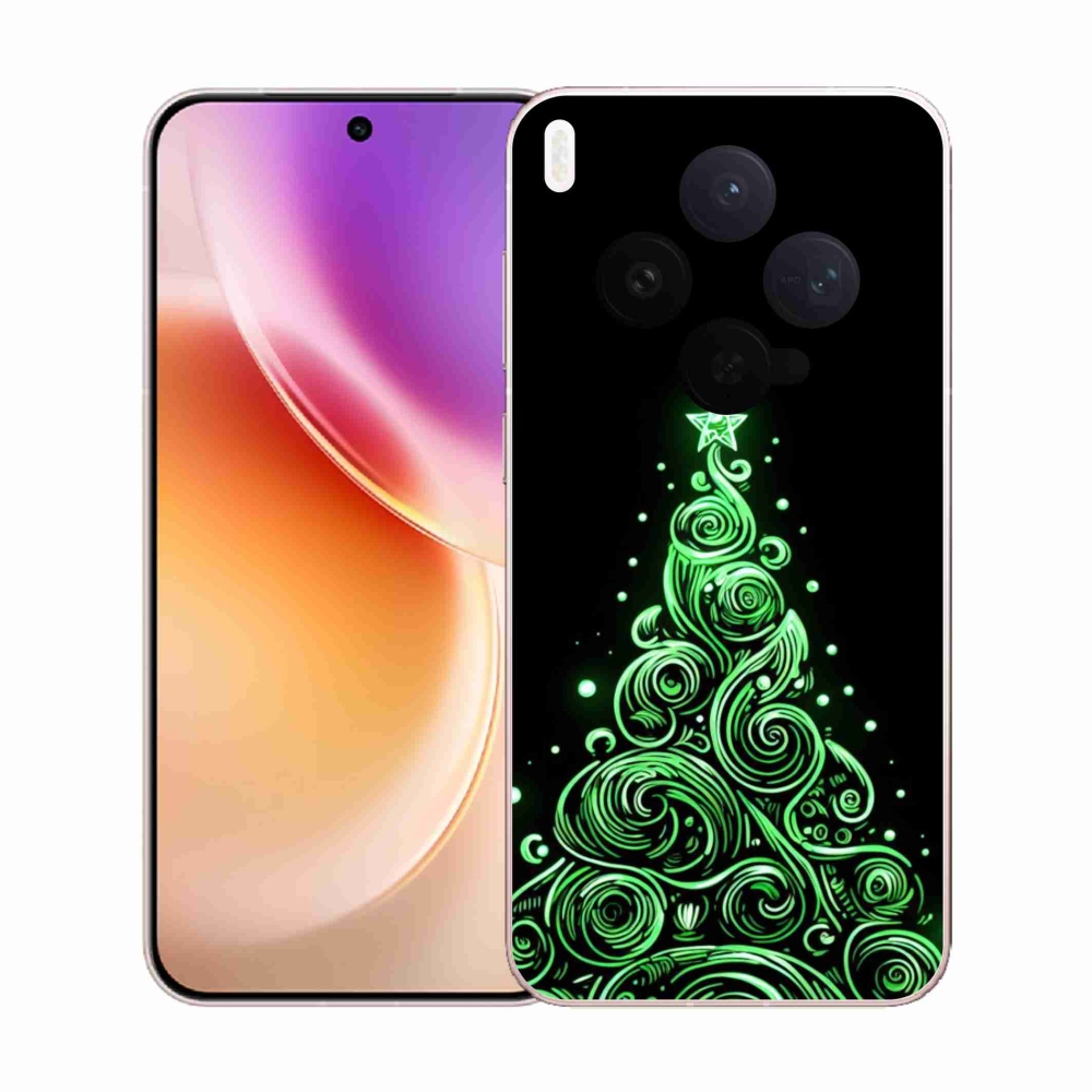 Gél borítás mmCase a Vivo X300-hoz - neon karácsonyfa 3