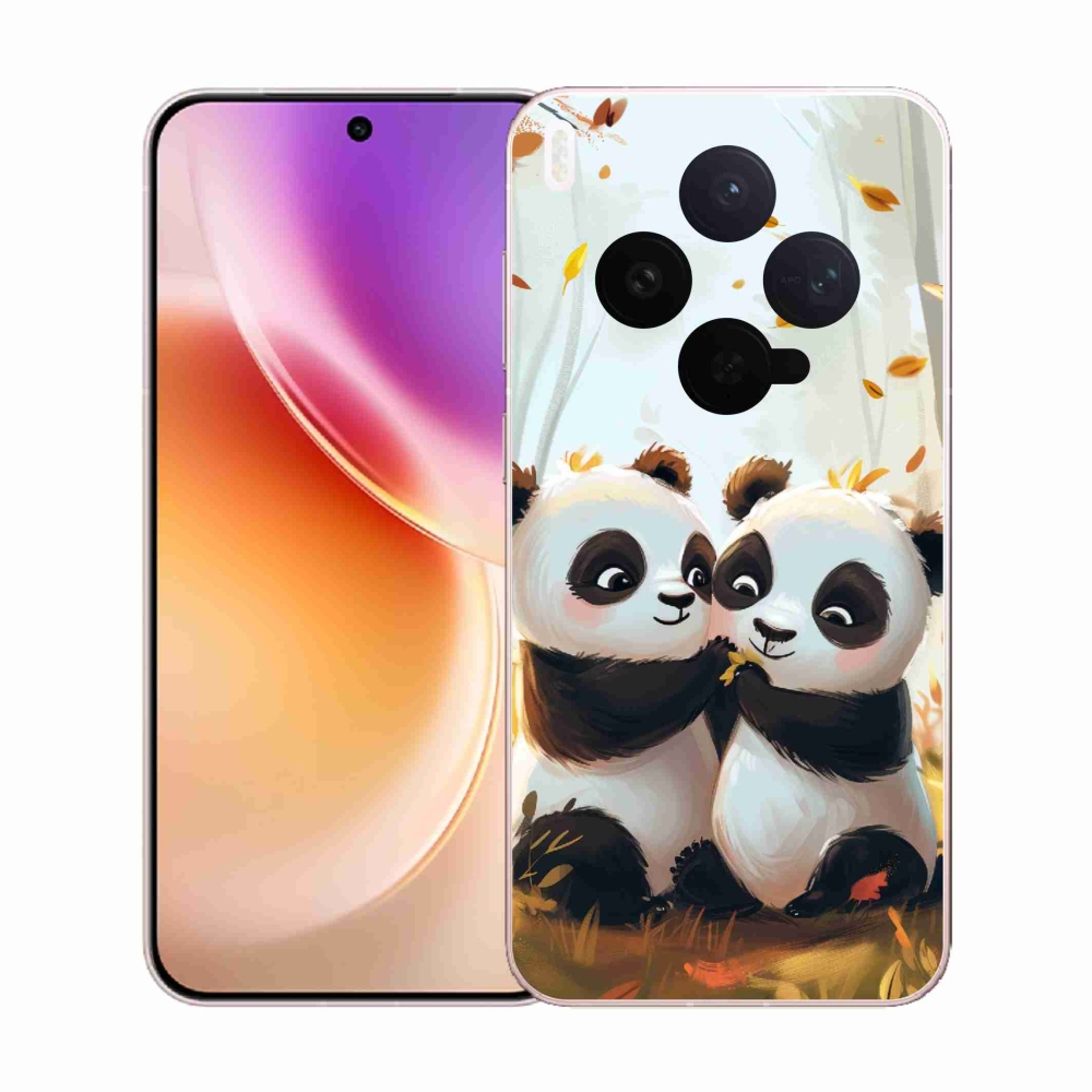 Zselés borítás mmCase a Vivo X300-hoz - pandák