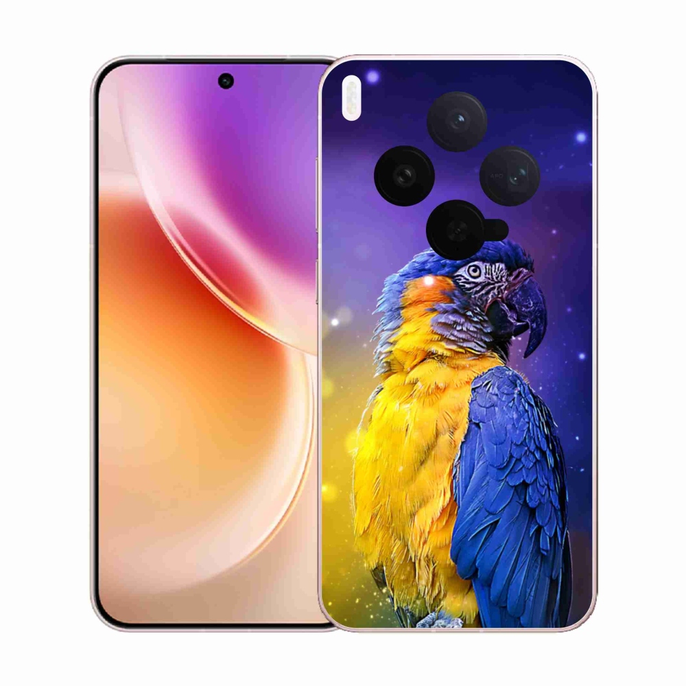 Zselés borítás mmCase a Vivo X300-hoz - papagáj ara 1