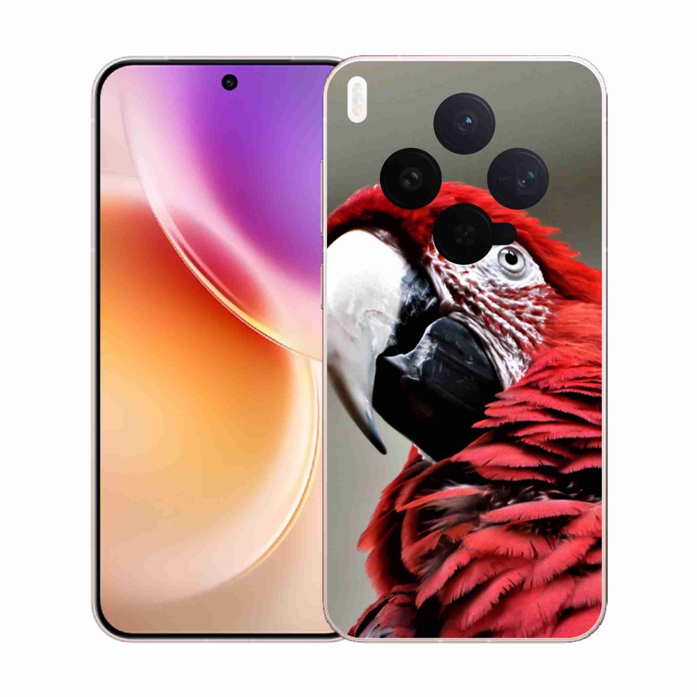 Zselés borítás mmCase a Vivo X300-hoz - papagáj ara piros