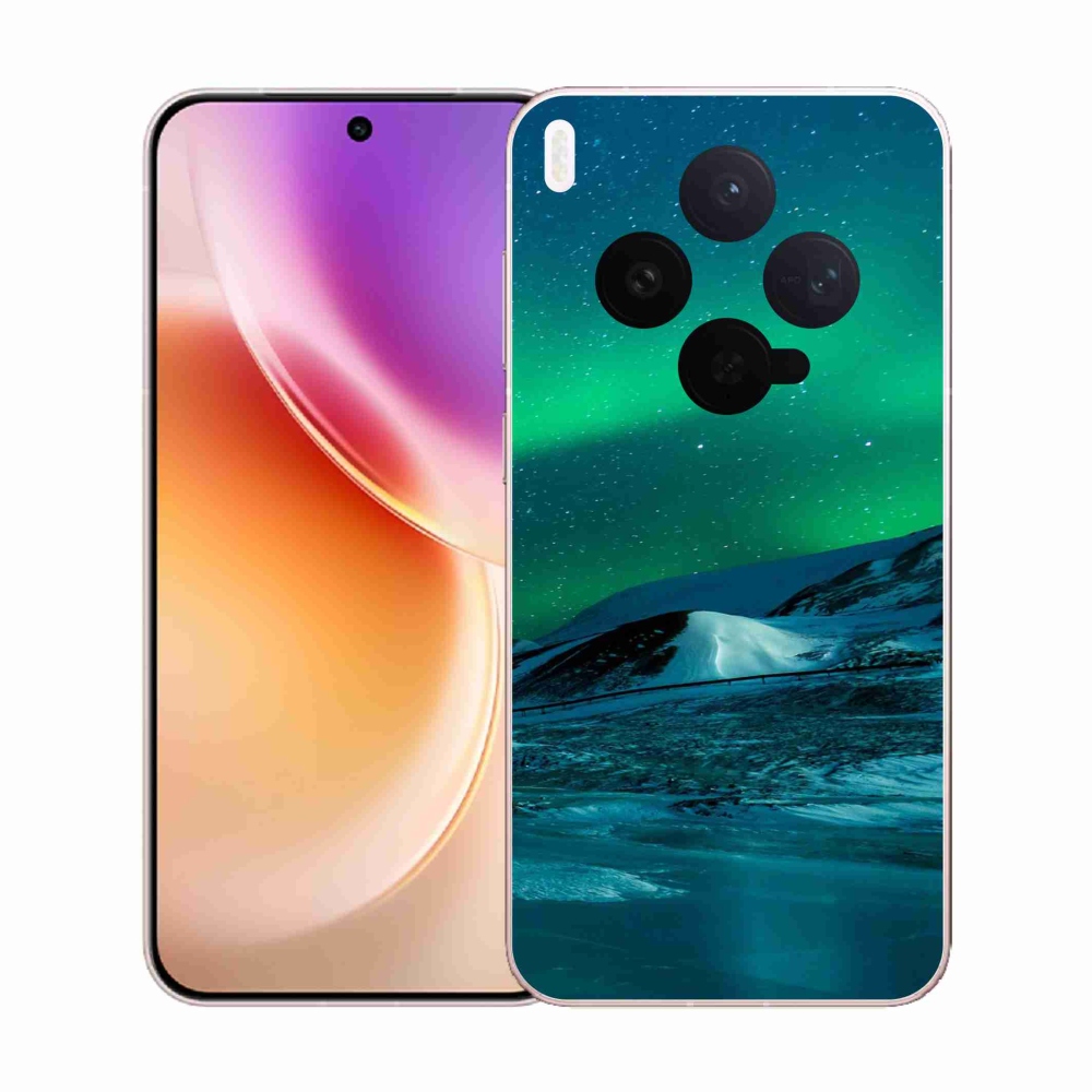 Zselés borítás mmCase a Vivo X300-hoz - aurora borealis
