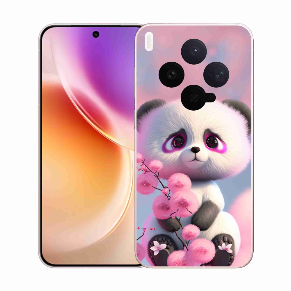 Zselés borító mmCase a Vivo X300-hoz - aranyos panda 1
