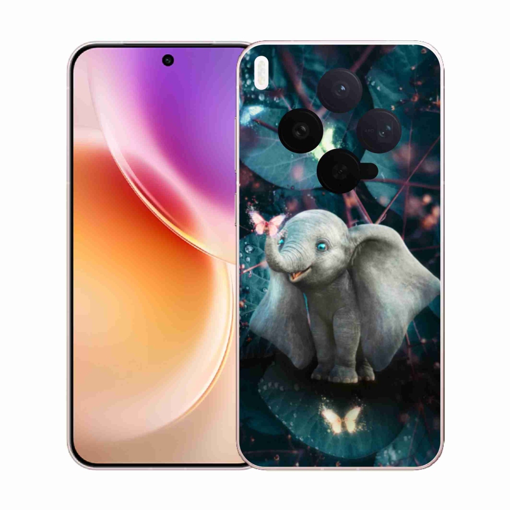 Zselés borítás mmCase a Vivo X300-hoz - aranyos elefánt