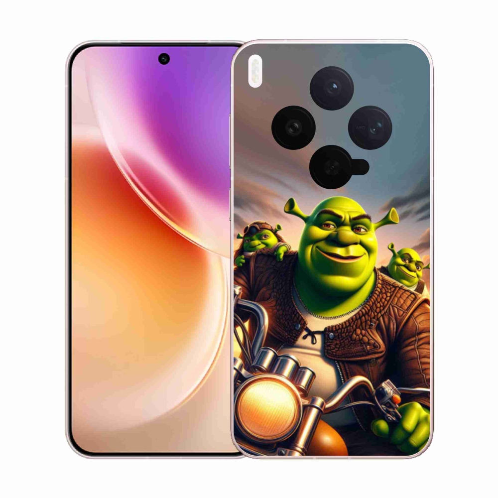 Gél borítás mmCase a Vivo X300-hoz - Shrek egy motorkerékpáron