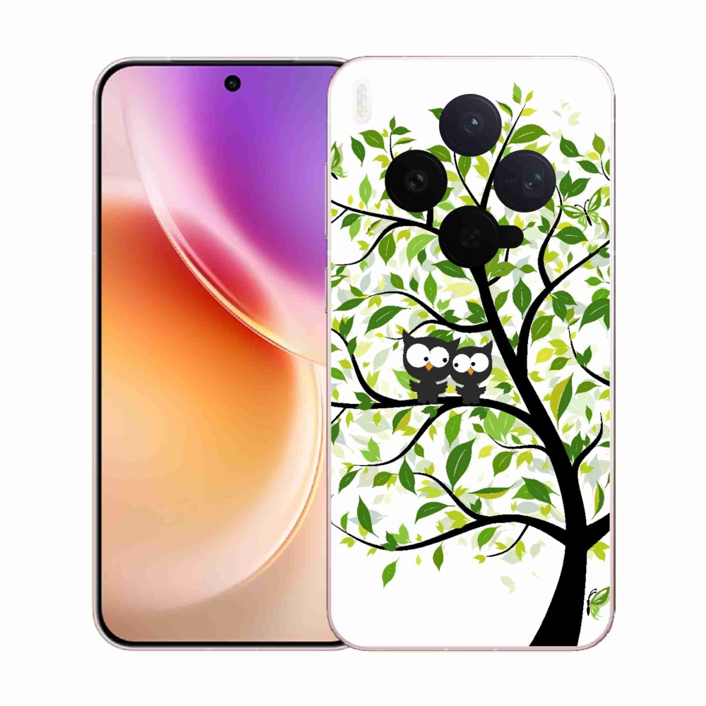 Zselés borítás mmCase a Vivo X300-hoz - baglyok a fán