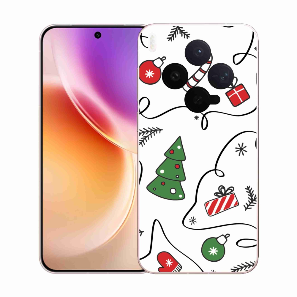 Zselés borító mmCase a Vivo X300-hoz - Karácsonyi motívumok