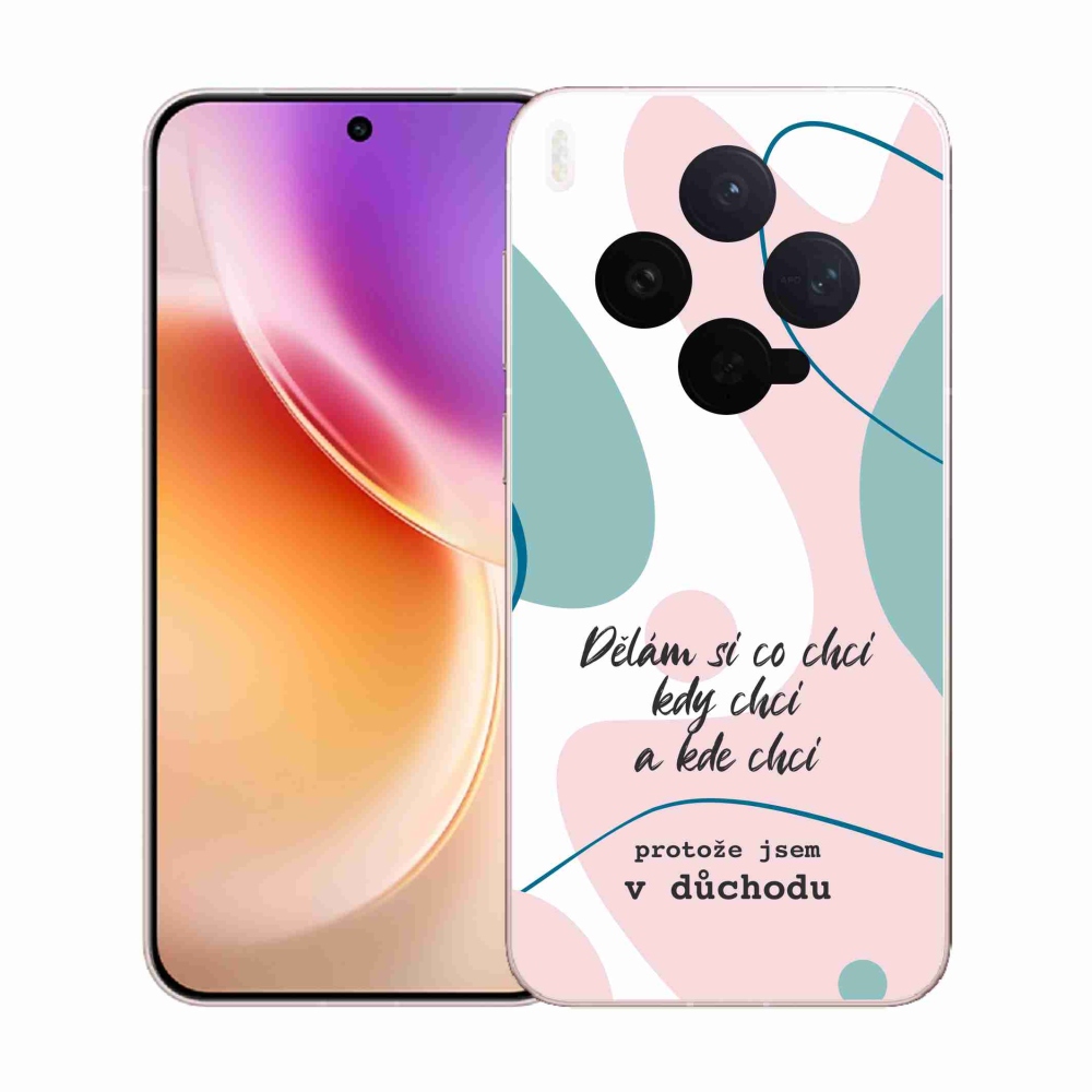 Zselés borító mmCase a Vivo X300-hoz - vicces szöveg 10 fehér háttér