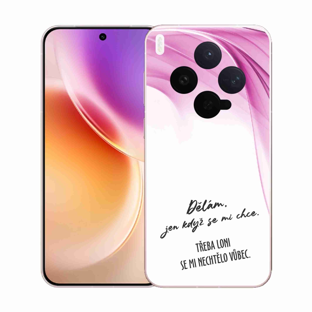 Gél borító mmCase a Vivo X300-hoz - vicces szöveg 12 fehér háttér