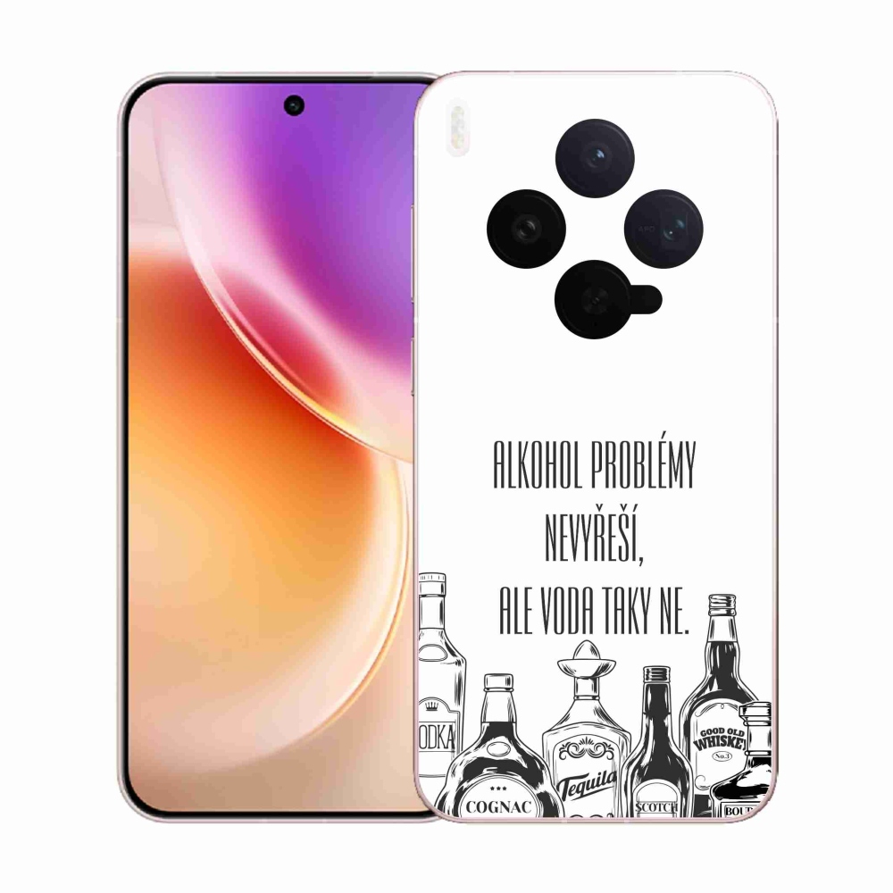 Gél borító mmCase a Vivo X300-hoz - vicces szöveg fehér háttérrel