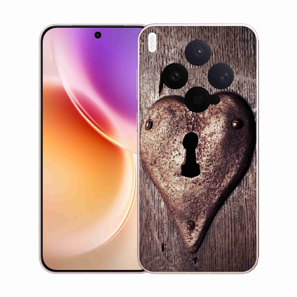 Zselés borítás mmCase a Vivo X300-hoz - szív alakú zár