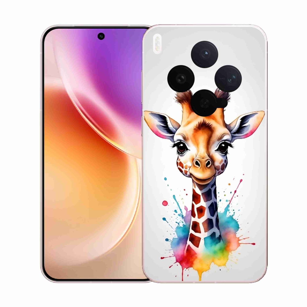 Zselés borítás mmCase a Vivo X300-hoz - zsiráf 1