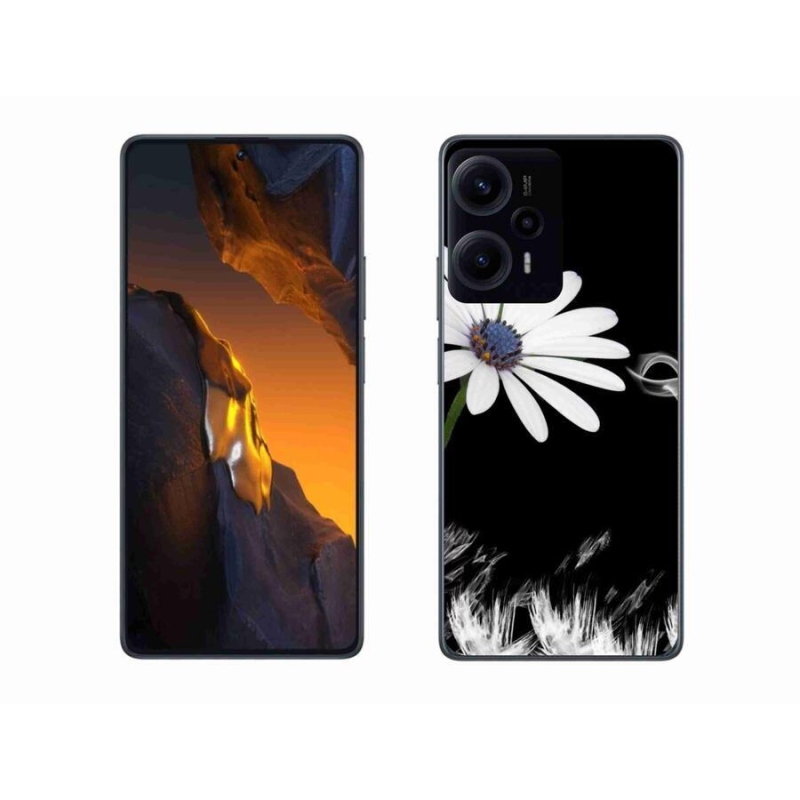 Gél borítás mmCase a Xiaomi Poco F5 készülékhez - fehér virág